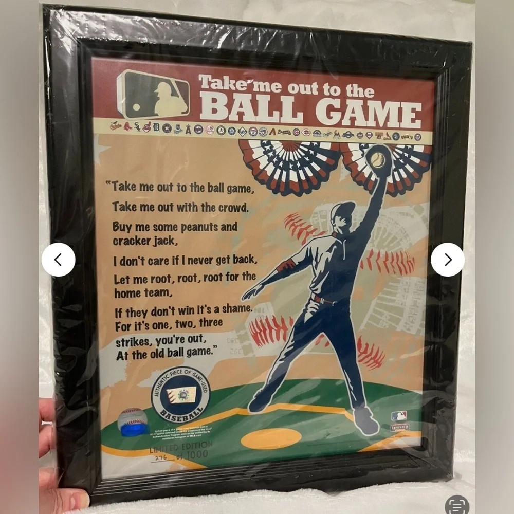 Authentic MLB Barry Bonds game used memorabilia framed limited edition - Picture 2 of 8